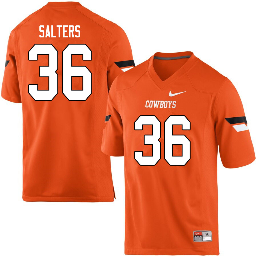 Men #36 Darius Salters Oklahoma State Cowboys College Football Jerseys Sale-Orange - Click Image to Close